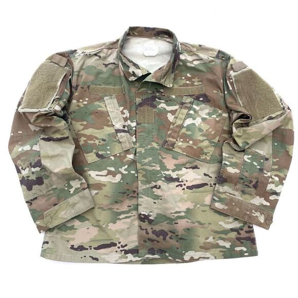 ARMY Combat Uniform Coat size Medium Short MultiCam OCP Military Jacket - Picture 2 of 11